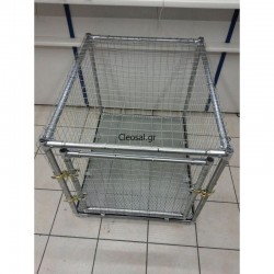 Dog cage structure with links
